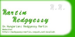 martin medgyessy business card